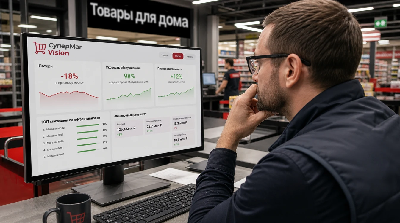 Аналитический интерфейс СуперМаг Vision